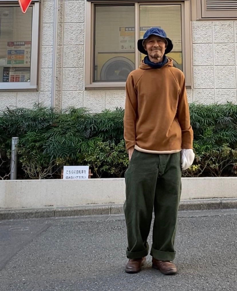 FAT501H 8号帆布天日干しワッシャーファットパンツ