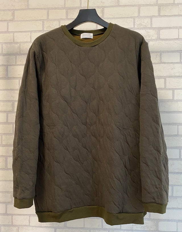 123MK ミリタリーキルト リブクルーネック L/S