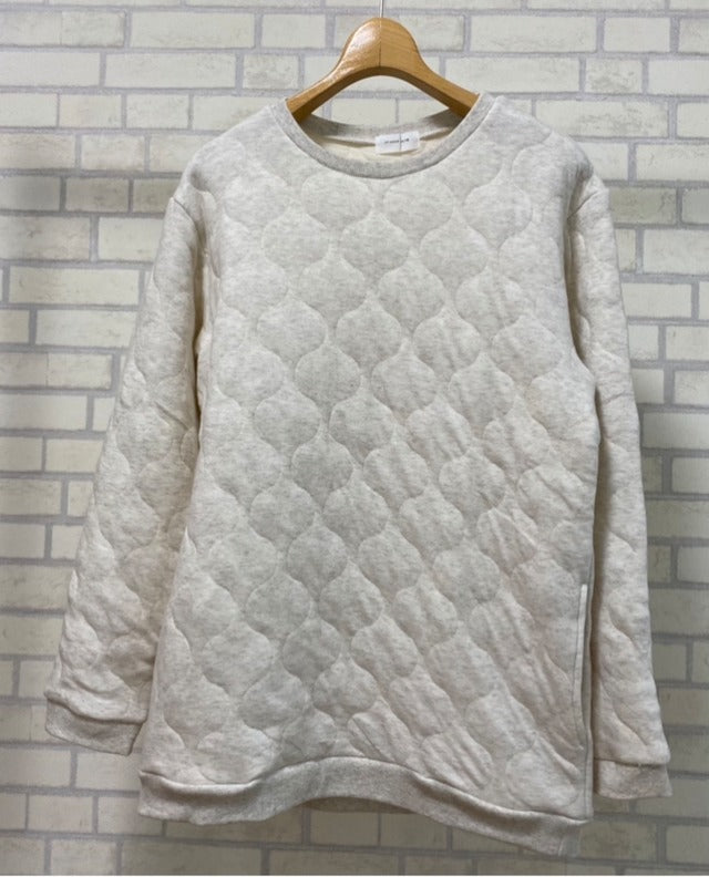 123MK ミリタリーキルト リブクルーネック L/S