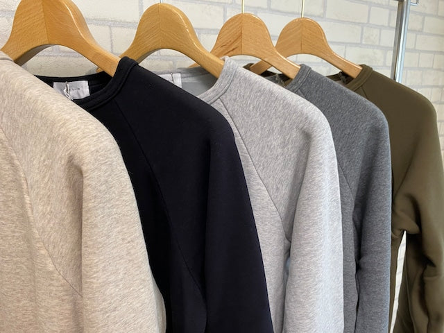 102BH ボンバーヒート ラグランクルーネック L/S