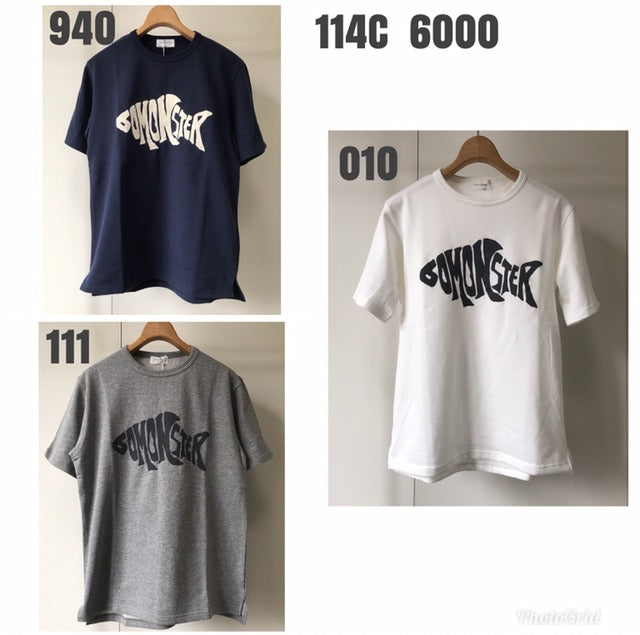 114C ミニ裏毛プリントTシャツ
