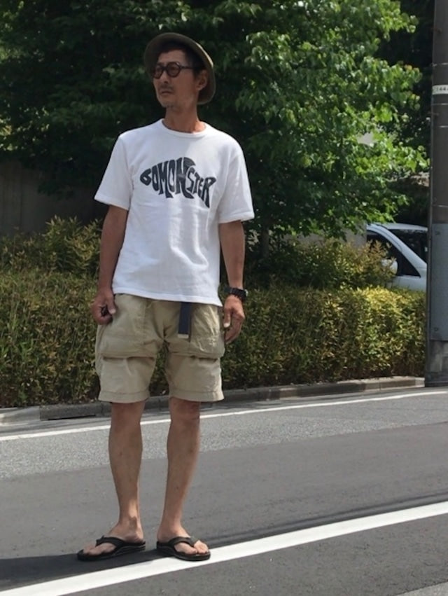 114C ミニ裏毛プリントTシャツ