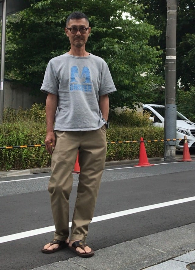 114B ミニ裏毛プリントTシャツ