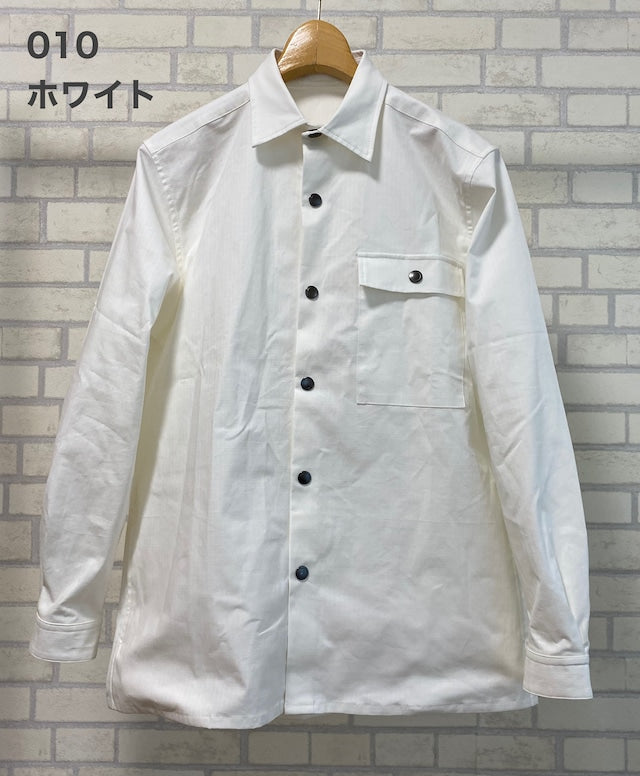 306RSS リップストップストレッチドットボタンシャツ