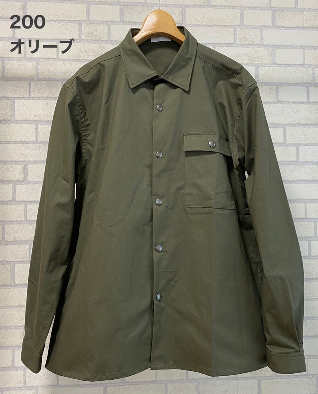 306RSS リップストップストレッチドットボタンシャツ