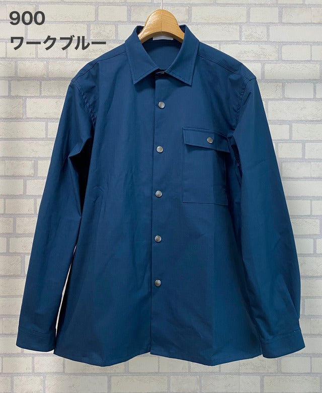 306RSS リップストップストレッチドットボタンシャツ