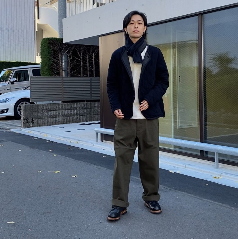 211MK ミリタリーキルト ライナーカーディガン